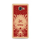 Red Personalised Rudolph Samsung Galaxy A3 2016 Case on gold phone