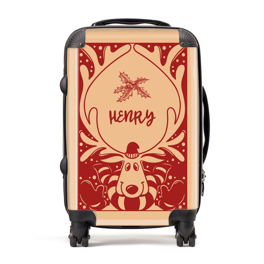 Red Personalised Rudolph Suitcase