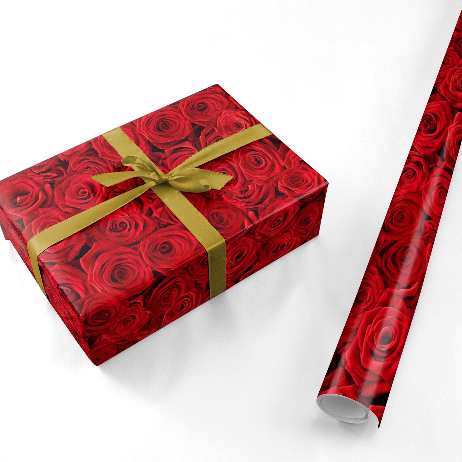 Red Rose Personalised Wrapping Paper