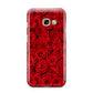 Red Rose Samsung Galaxy A3 2017 Case on gold phone