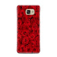 Red Rose Samsung Galaxy A7 2016 Case on gold phone