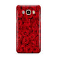 Red Rose Samsung Galaxy J7 2016 Case on gold phone