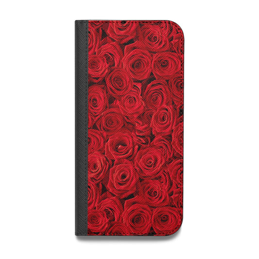 Red Rose Vegan Leather Flip iPhone Case