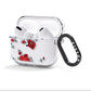 Red Roses AirPods Clear Case 3rd Gen Side Image