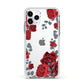 Red Roses Apple iPhone 11 Pro in Silver with White Impact Case