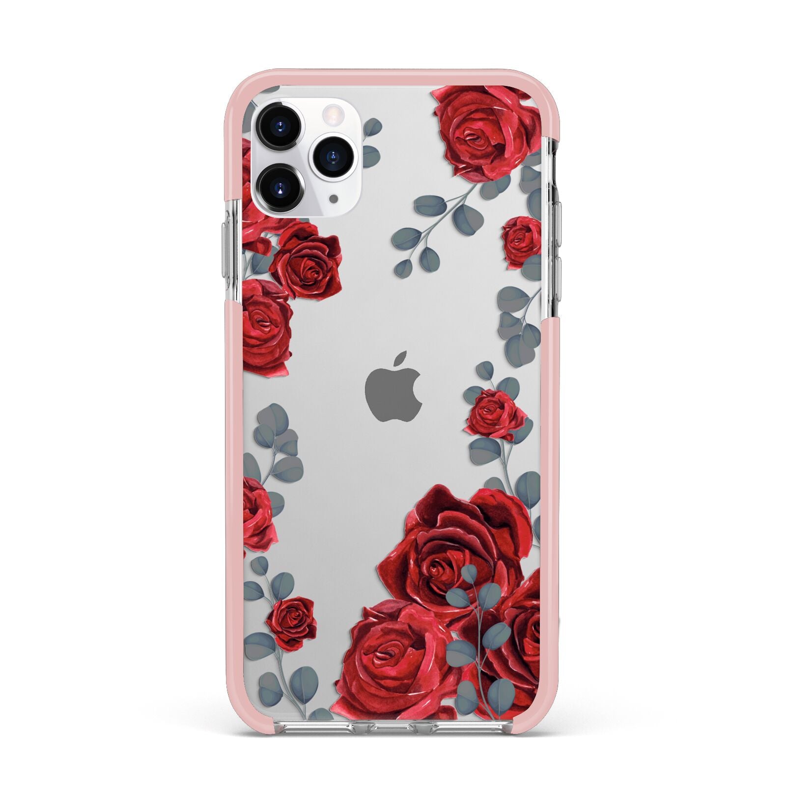 Red Roses iPhone 11 Pro Max Impact Pink Edge Case
