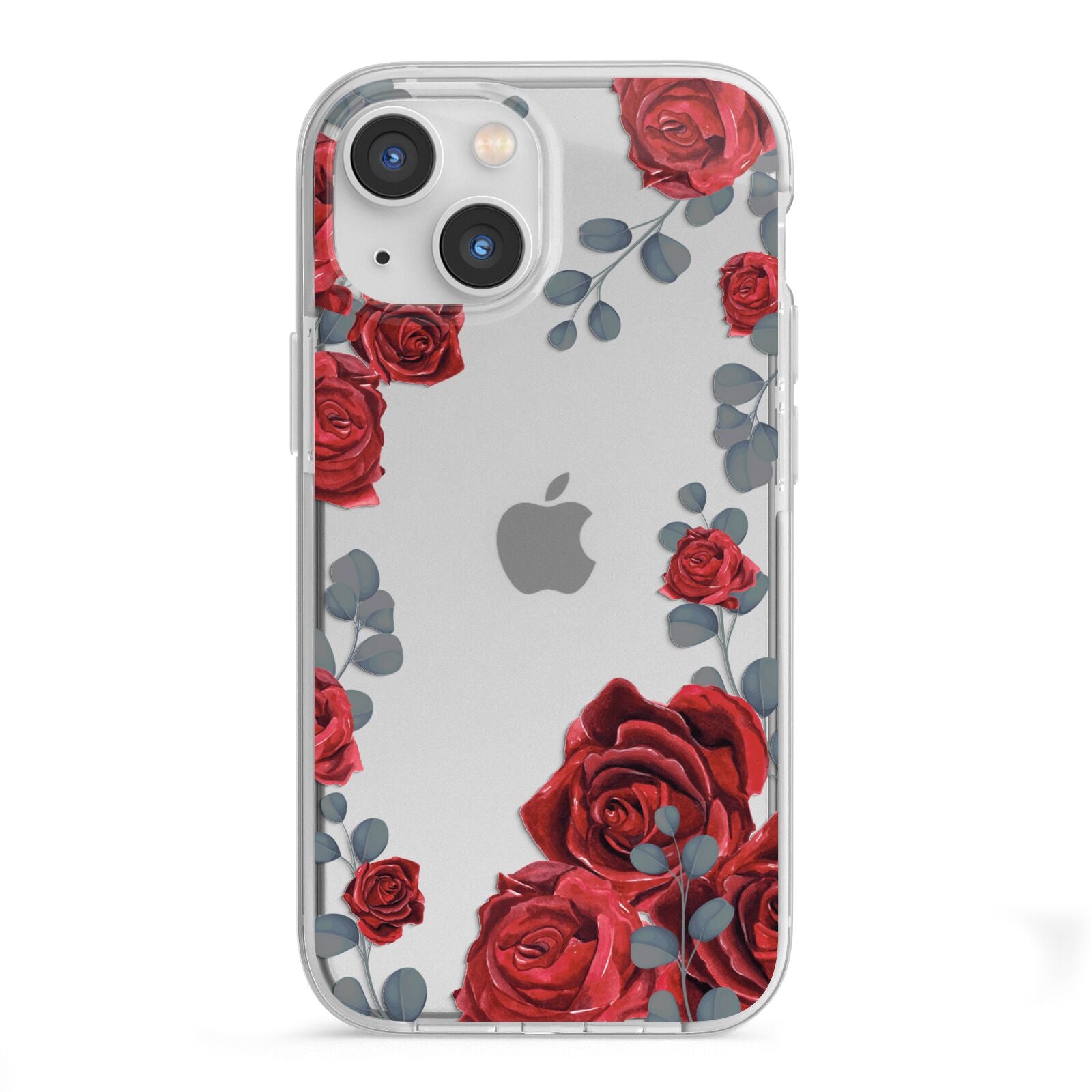 Red Roses iPhone 13 Mini TPU Impact Case with White Edges