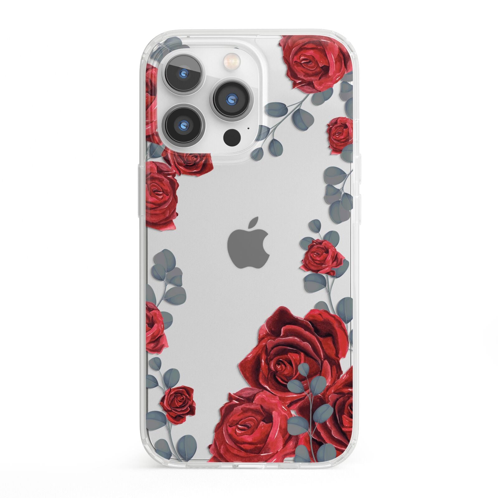 Red Roses iPhone 13 Pro Clear Bumper Case