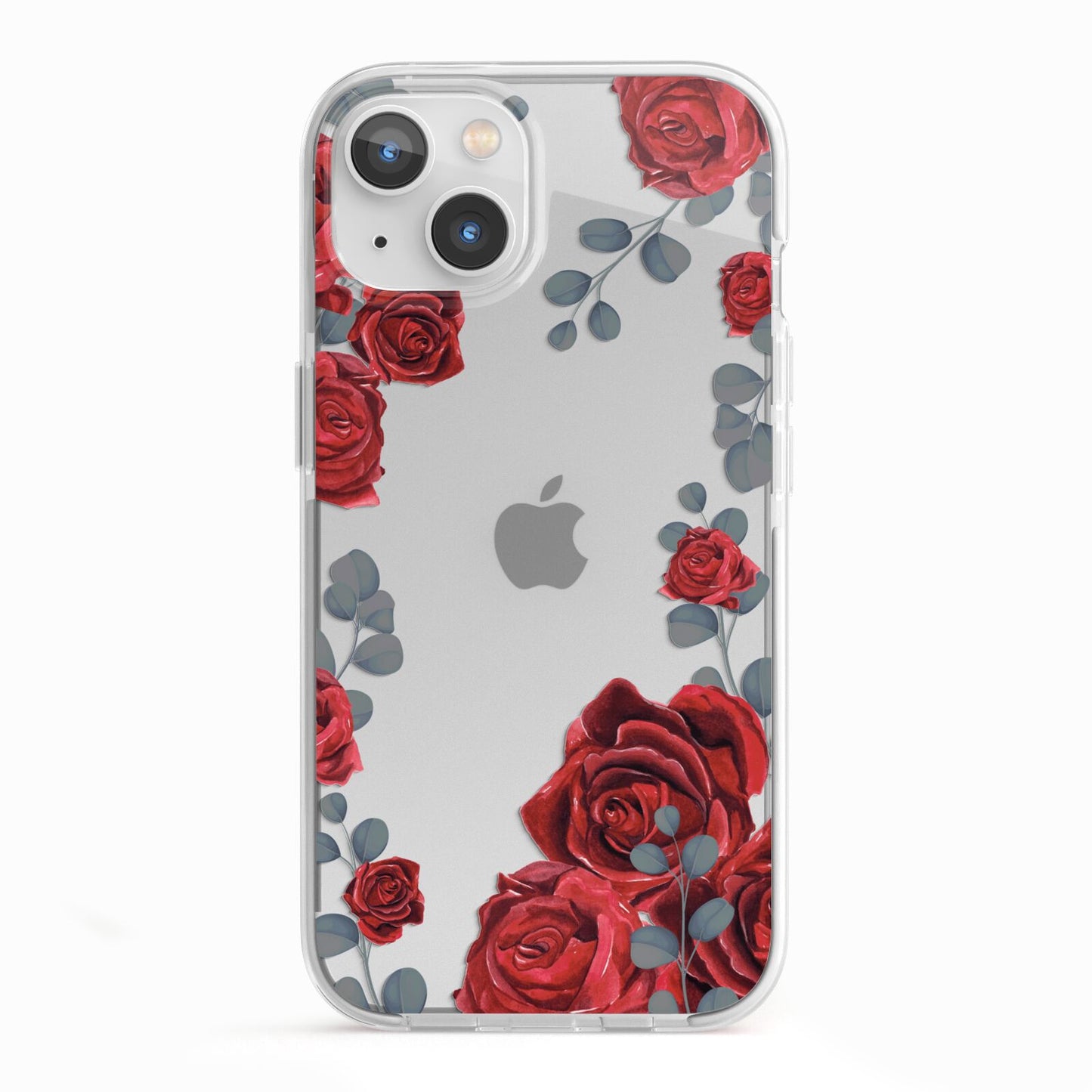 Red Roses iPhone 13 TPU Impact Case with White Edges