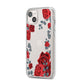 Red Roses iPhone 14 Plus Clear Tough Case Starlight Angled Image
