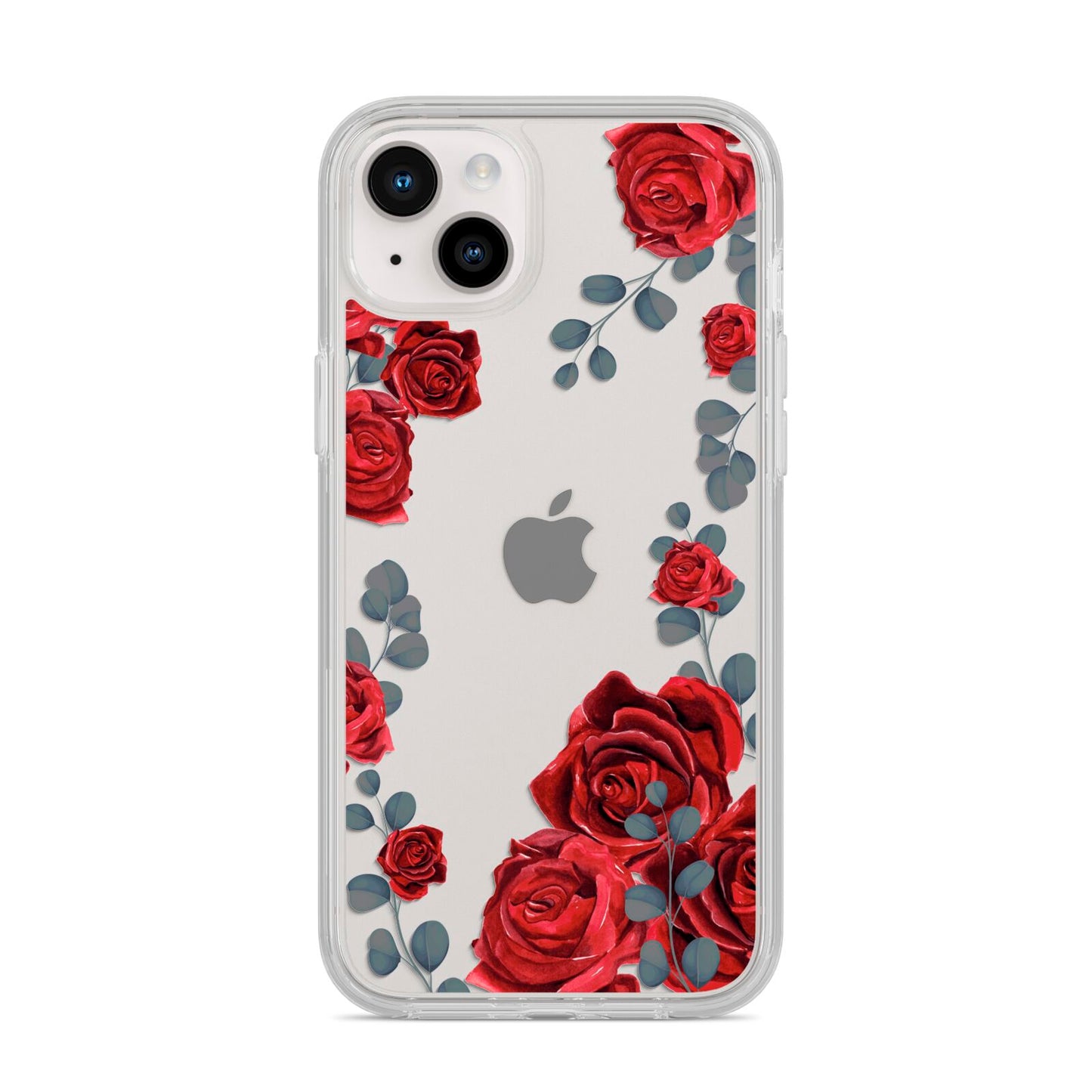 Red Roses iPhone 14 Plus Clear Tough Case Starlight
