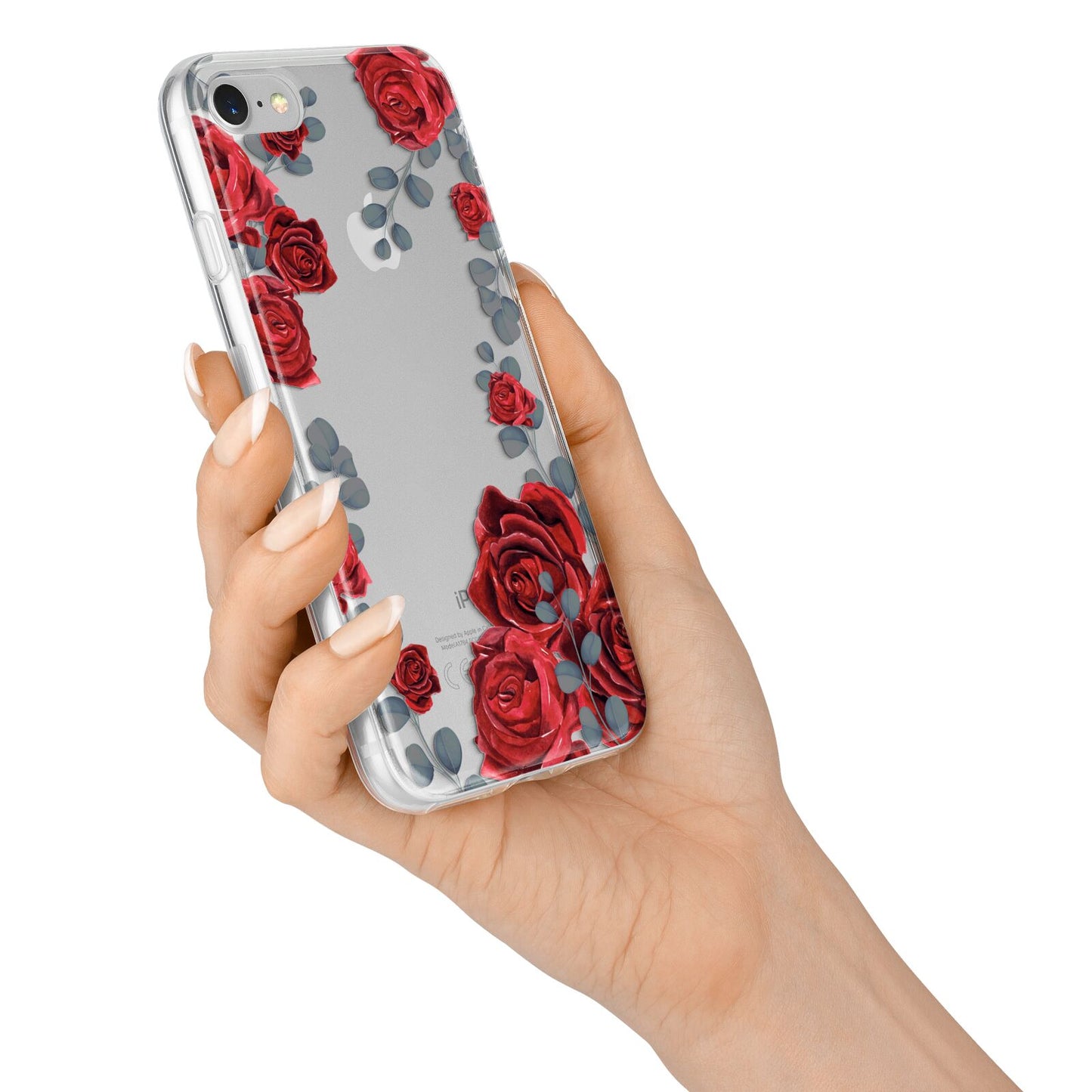 Red Roses iPhone 7 Bumper Case on Silver iPhone Alternative Image
