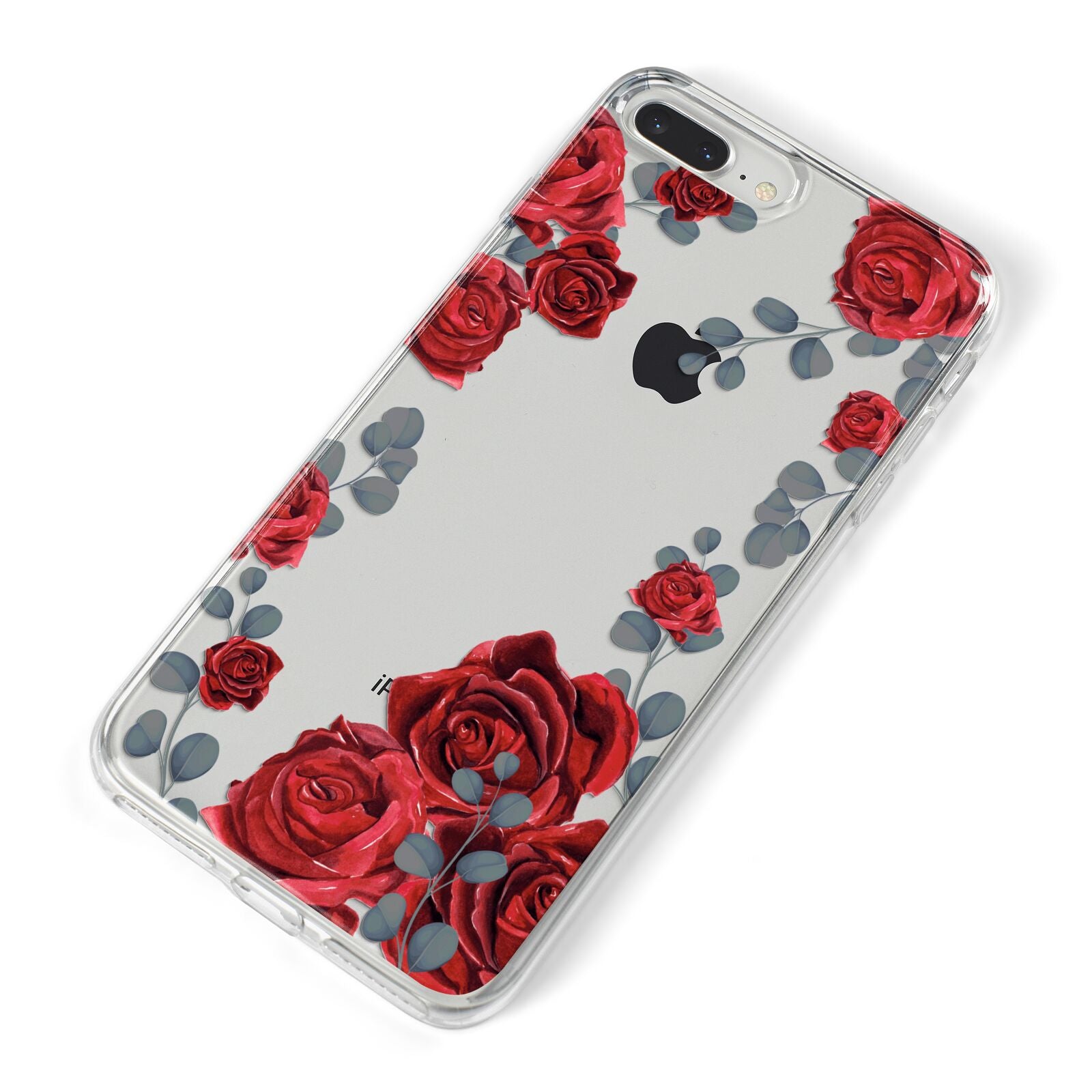 Red Roses iPhone 8 Plus Bumper Case on Silver iPhone Alternative Image