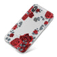Red Roses iPhone X Bumper Case on Silver iPhone
