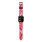 Red Swirl Apple Watch Strap Size 38mm with Rose Gold Hardware