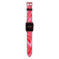 Red Swirl Apple Watch Strap with Red Hardware