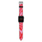 Red Swirl Apple Watch Strap with Space Grey Hardware
