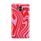 Red Swirl Huawei Mate 10 Protective Phone Case