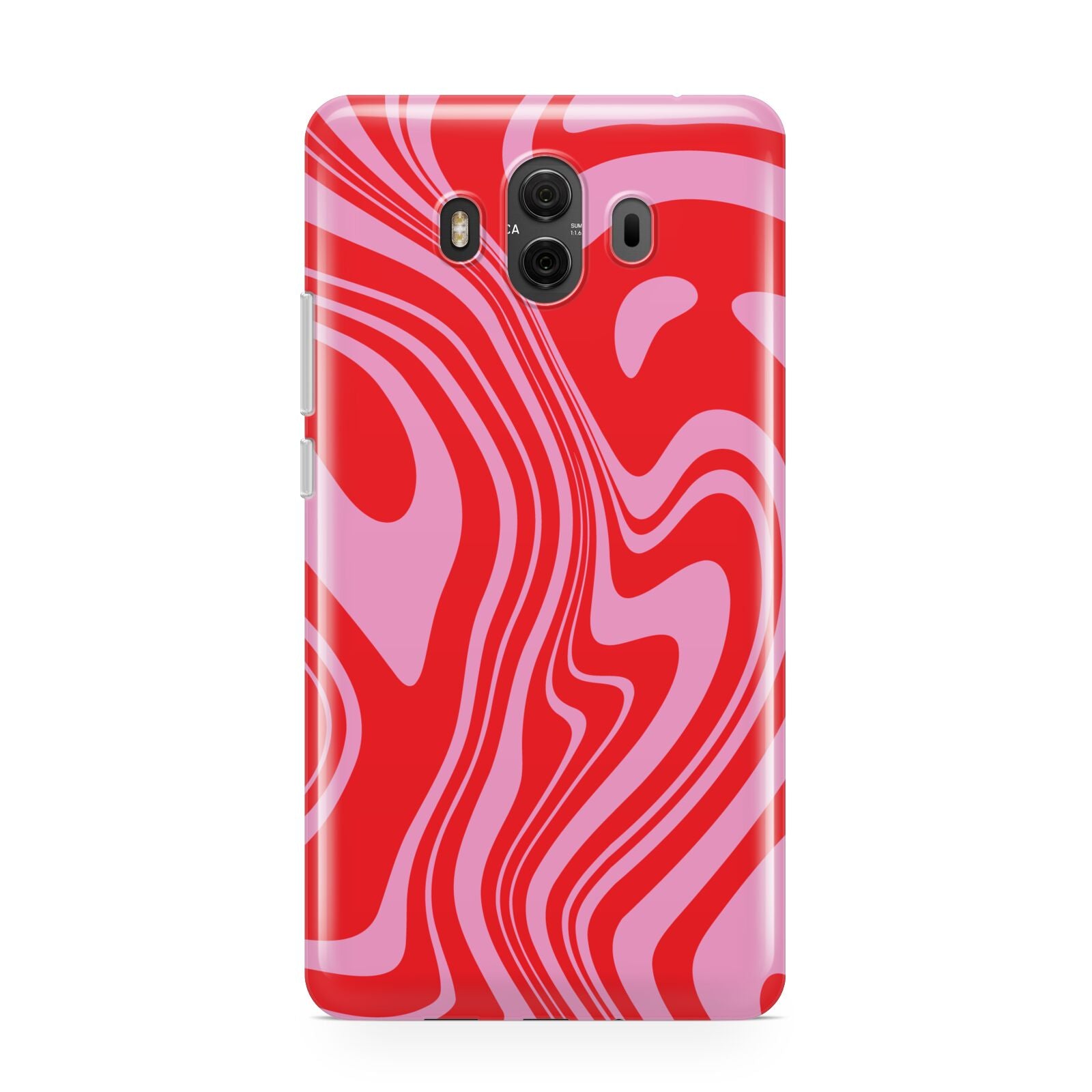 Red Swirl Huawei Mate 10 Protective Phone Case
