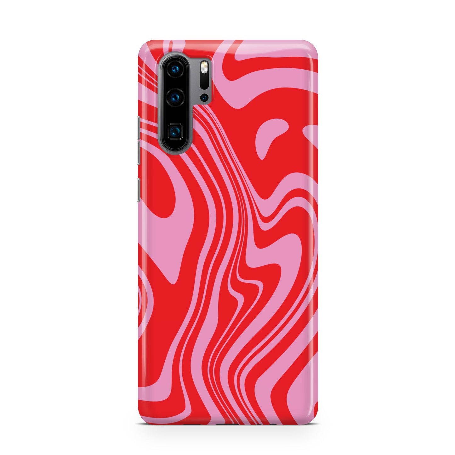 Red Swirl Huawei P30 Pro Phone Case
