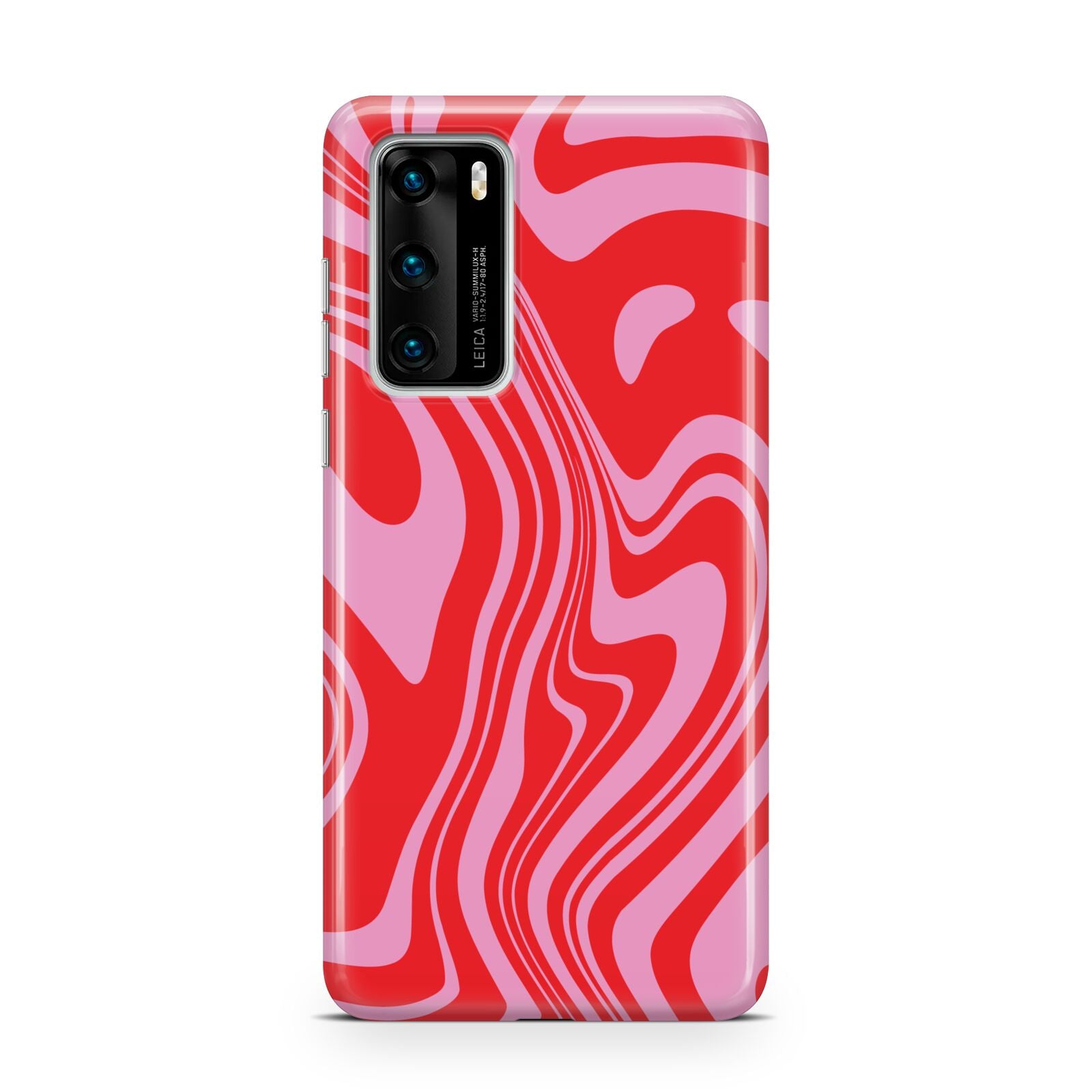 Red Swirl Huawei P40 Phone Case