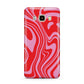 Red Swirl Samsung Galaxy J7 2016 Case on gold phone
