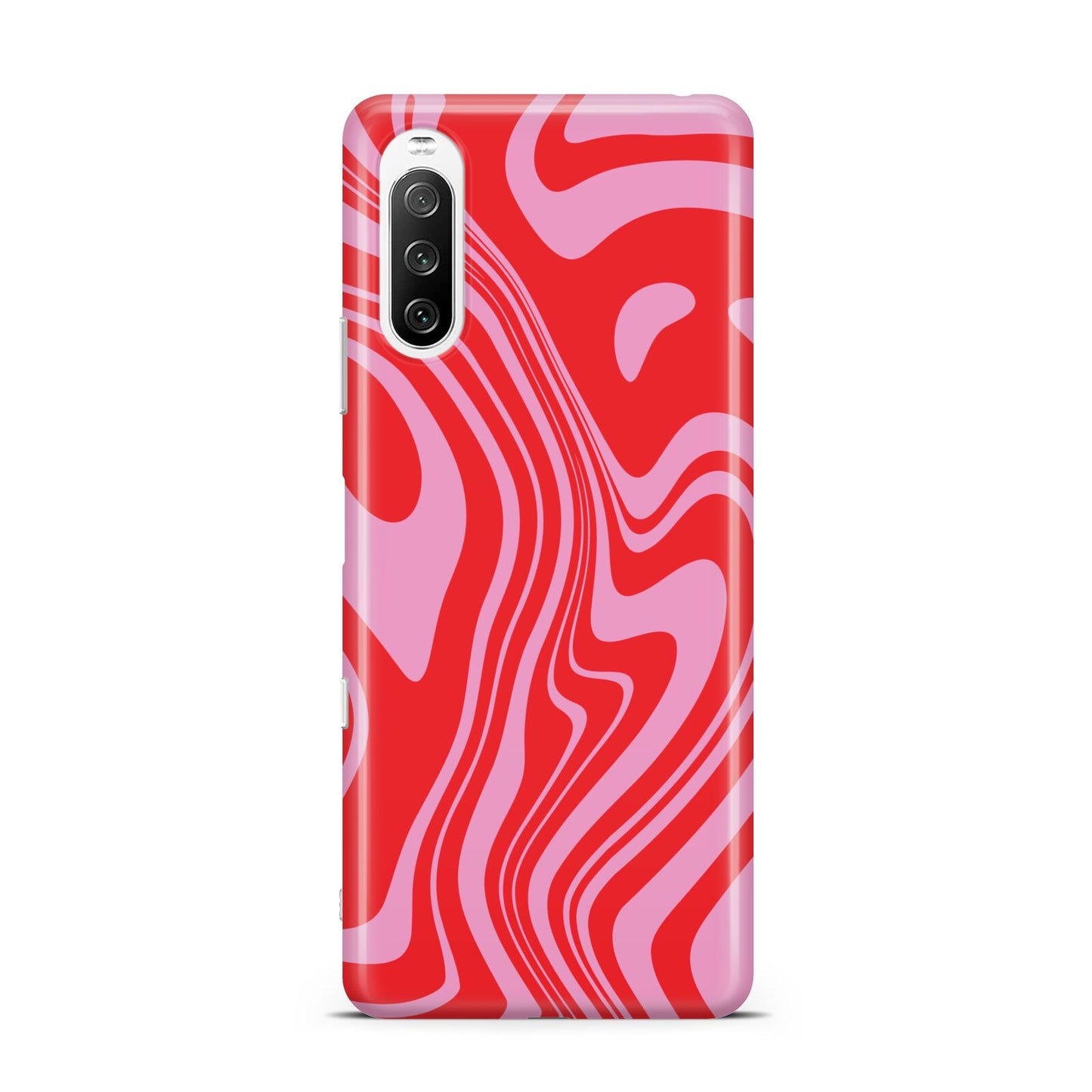 Red Swirl Sony Xperia 10 III Case