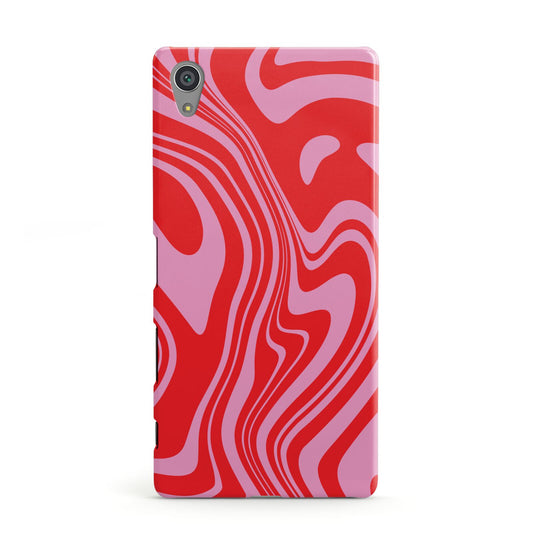 Red Swirl Sony Xperia Case