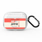 Red Vintage Baggage Tag AirPods Pro Glitter Case