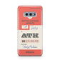 Red Vintage Baggage Tag Samsung Galaxy S10E Case