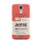 Red Vintage Baggage Tag Samsung Galaxy S4 Case