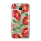 Red Watercolour Flowers Huawei Y3 2017