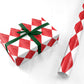Red White Harlequin Personalised Wrapping Paper