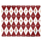Red White Personalised Christmas Harlequin Personalised Wrapping Paper Alternative