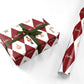 Red White Personalised Christmas Harlequin Personalised Wrapping Paper