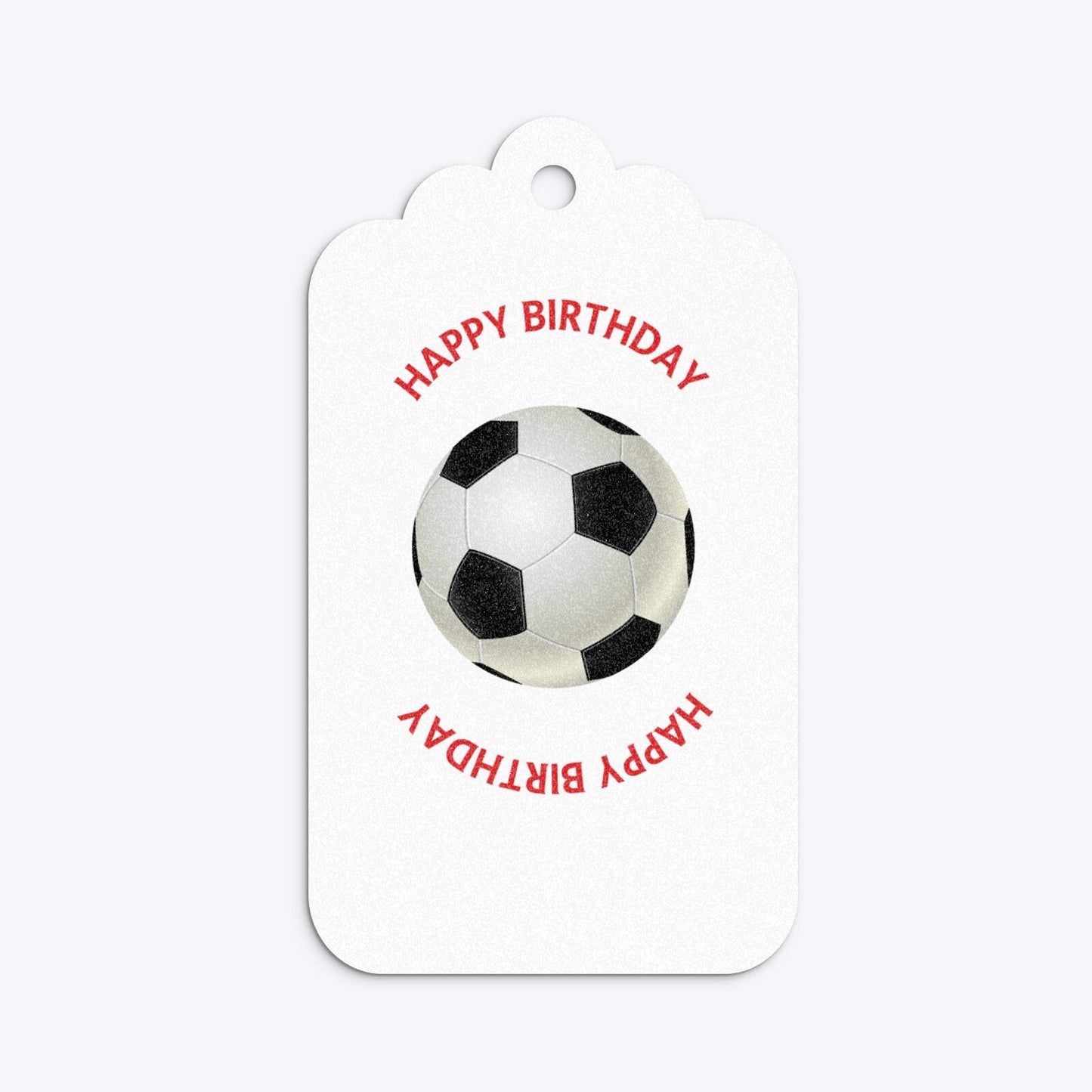Red and Black Stripes Personalised Football Shirt Three Tier Glitter Rectangle Gift Tag Back
