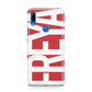 Red and White Chunky Name Huawei P Smart Z