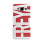 Red and White Chunky Name Samsung Galaxy A3 Case