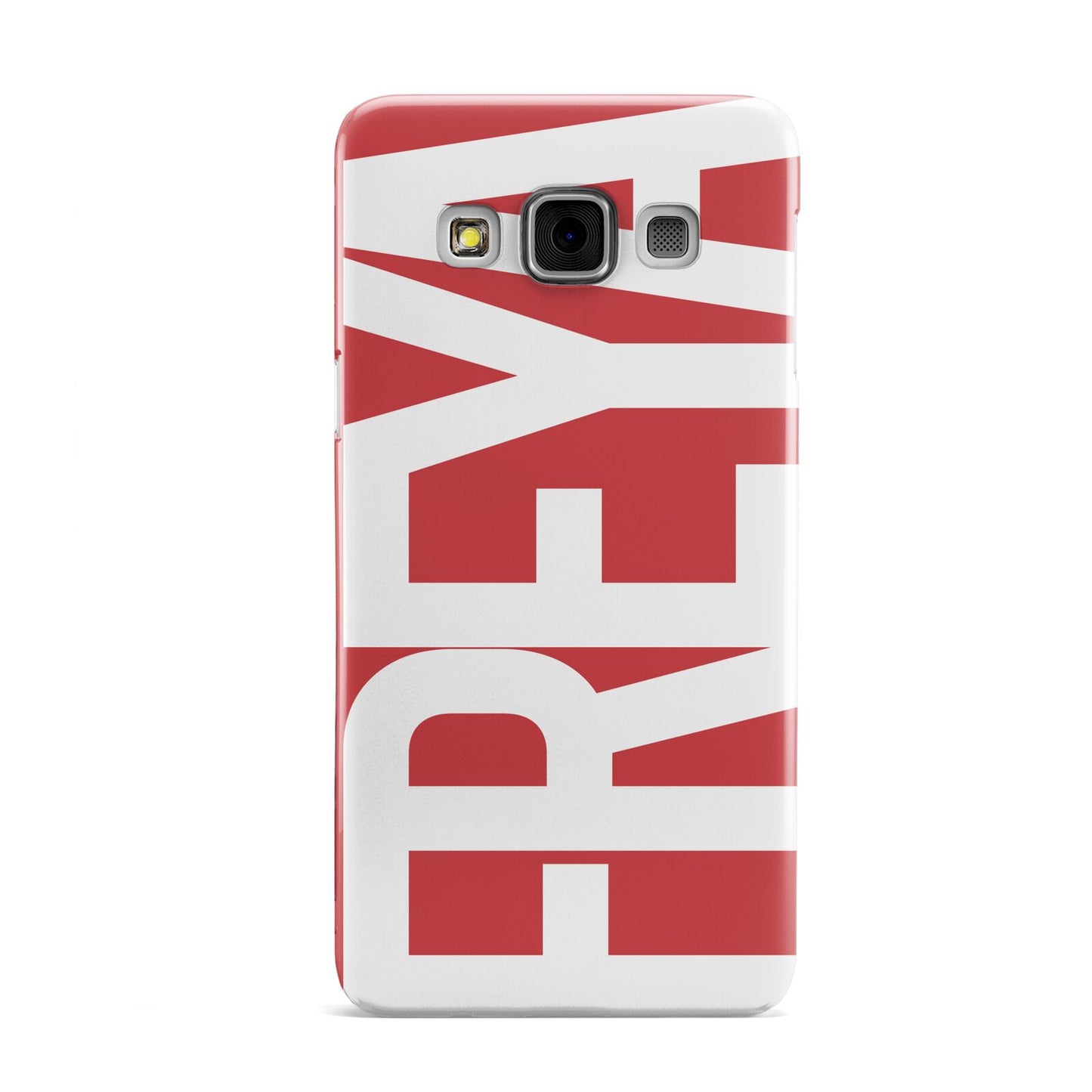 Red and White Chunky Name Samsung Galaxy A3 Case