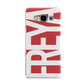 Red and White Chunky Name Samsung Galaxy A5 Case