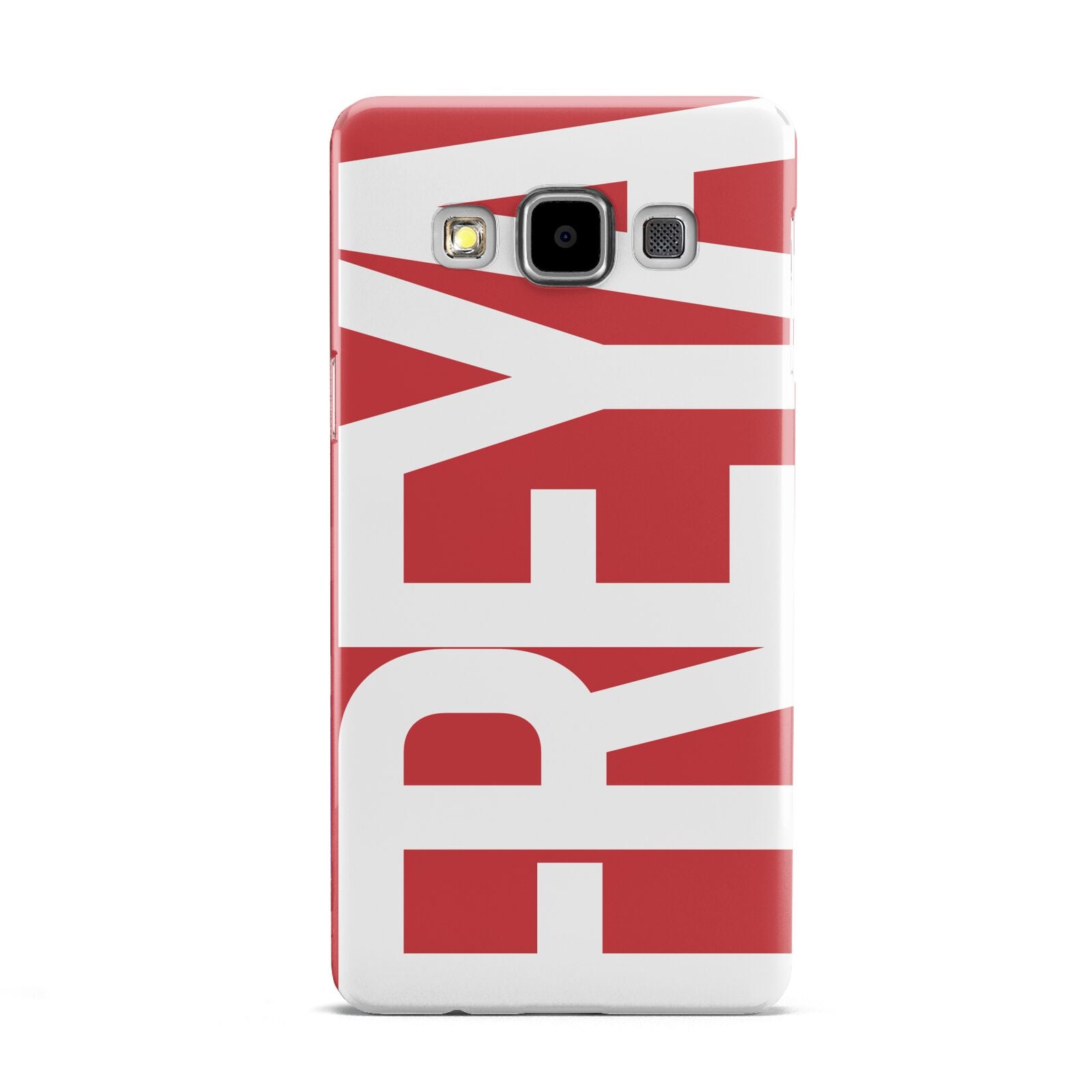 Red and White Chunky Name Samsung Galaxy A5 Case