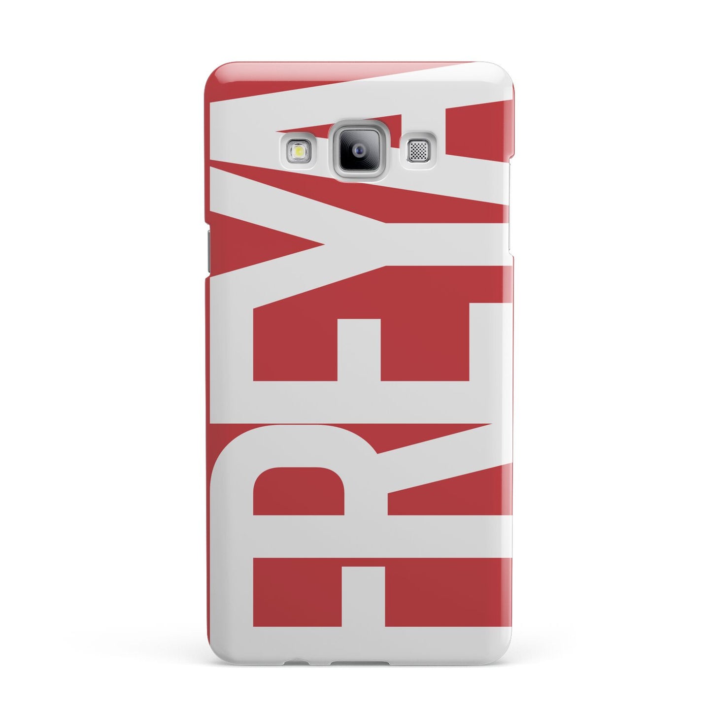 Red and White Chunky Name Samsung Galaxy A7 2015 Case