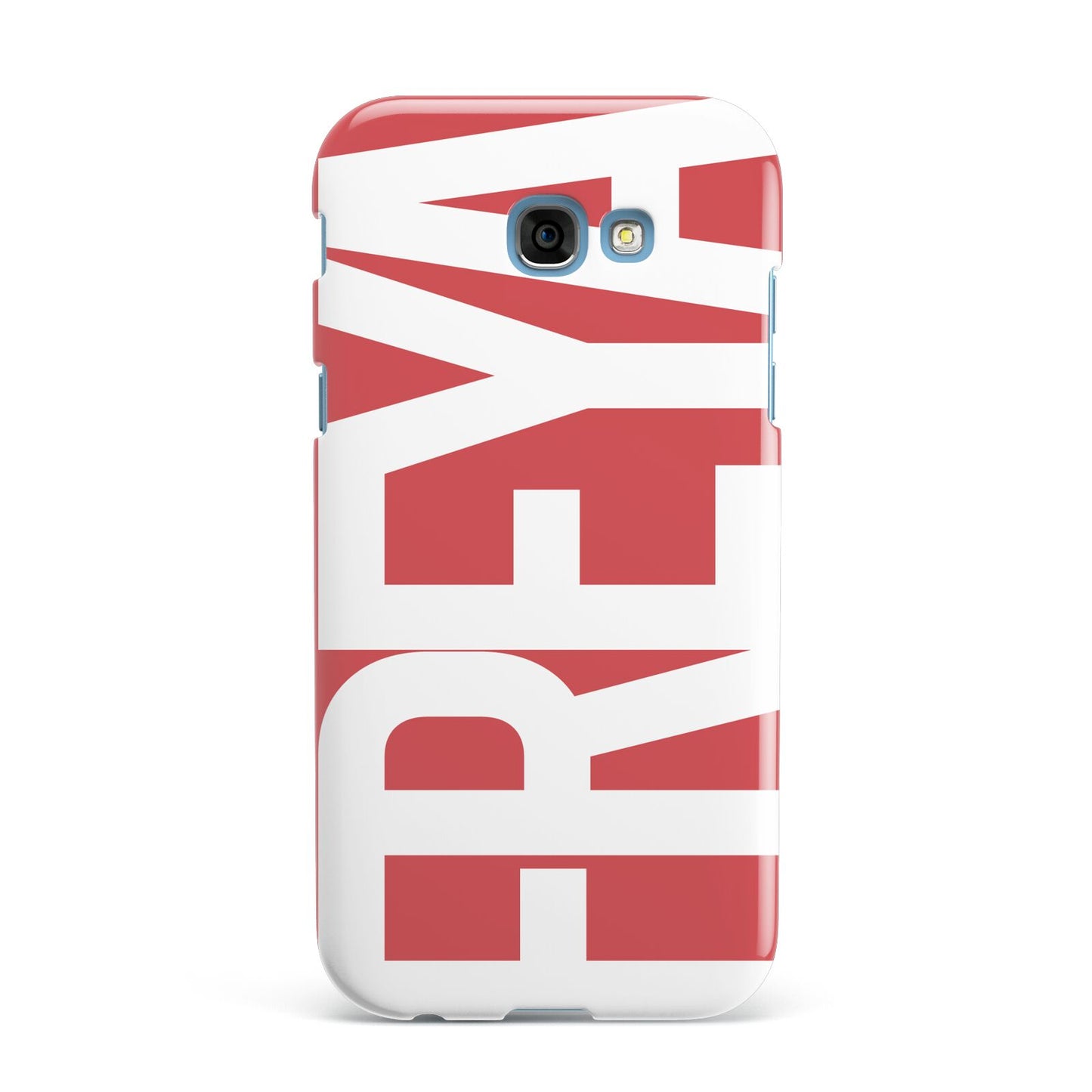 Red and White Chunky Name Samsung Galaxy A7 2017 Case