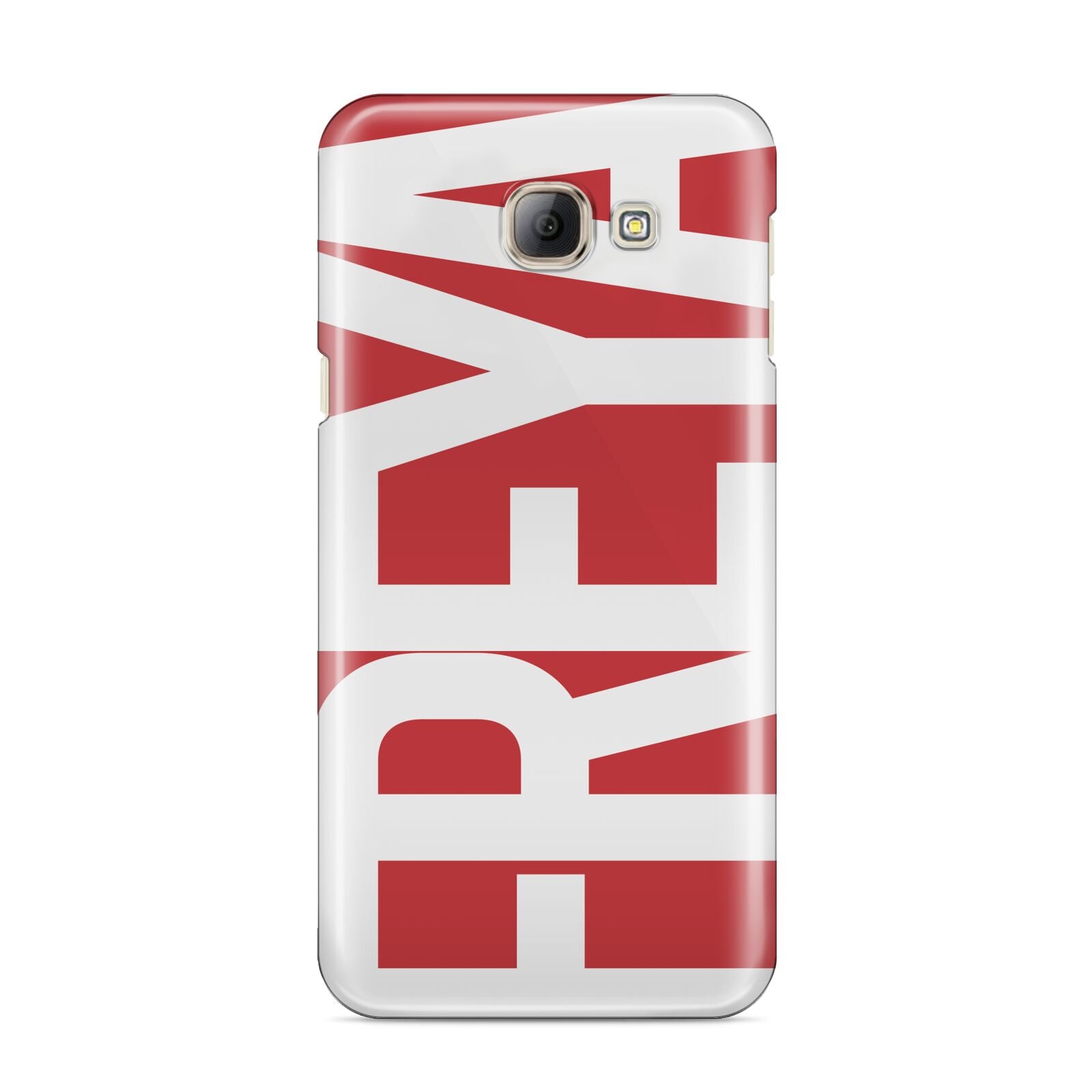 Red and White Chunky Name Samsung Galaxy A8 2016 Case
