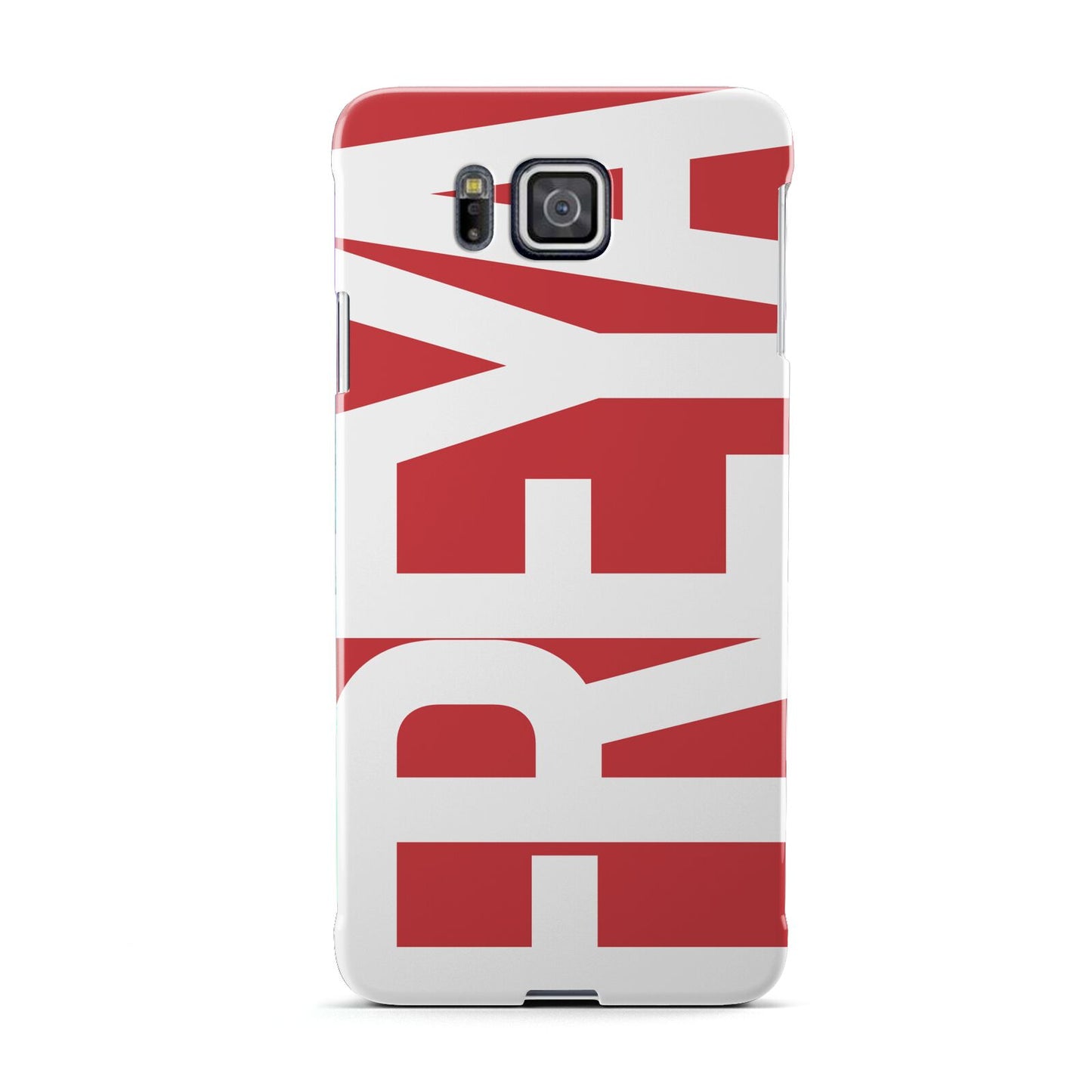 Red and White Chunky Name Samsung Galaxy Alpha Case