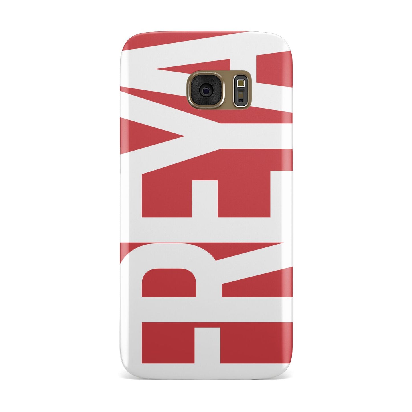 Red and White Chunky Name Samsung Galaxy Case