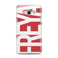Red and White Chunky Name Samsung Galaxy J5 2016 Case