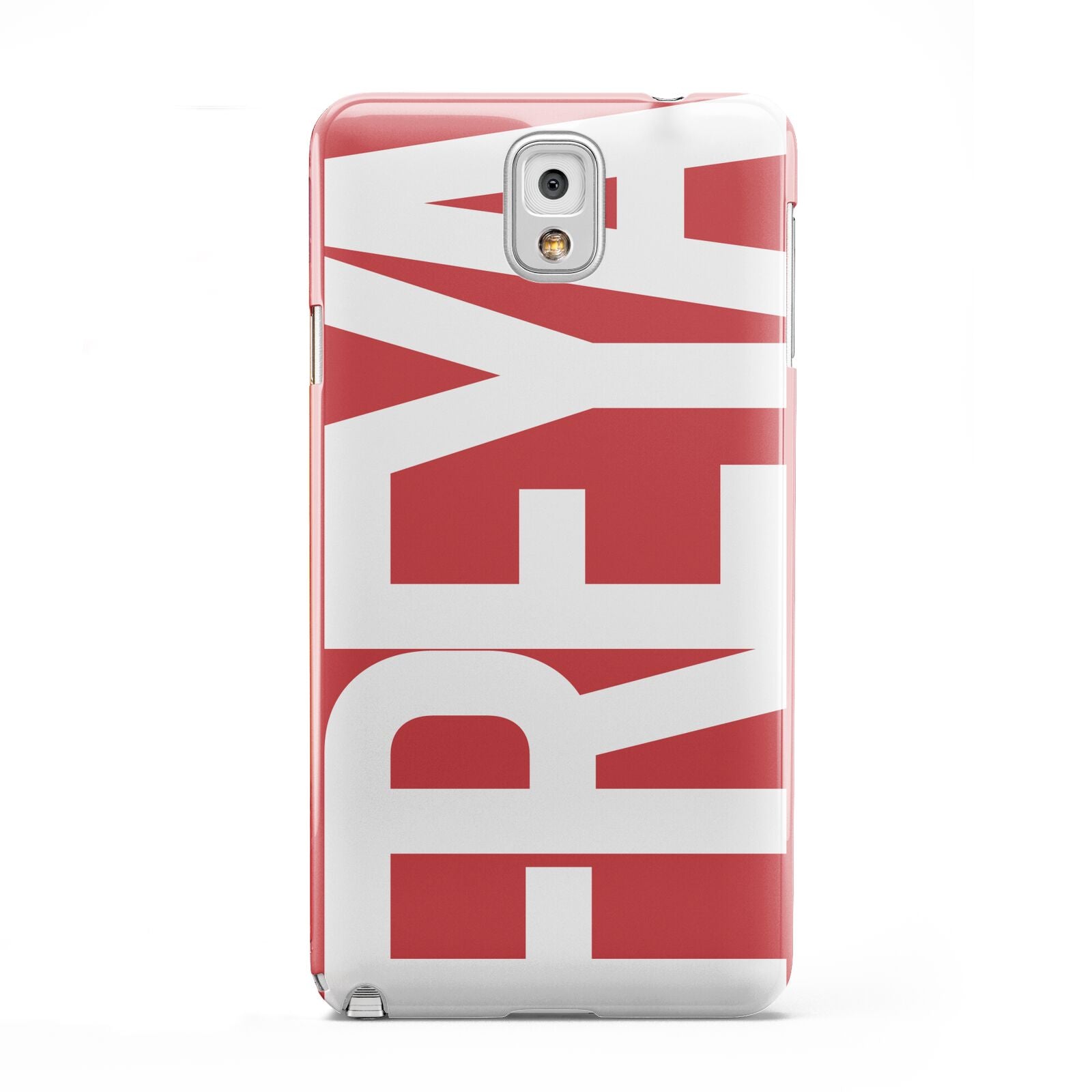 Red and White Chunky Name Samsung Galaxy Note 3 Case