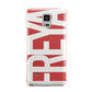 Red and White Chunky Name Samsung Galaxy Note 4 Case