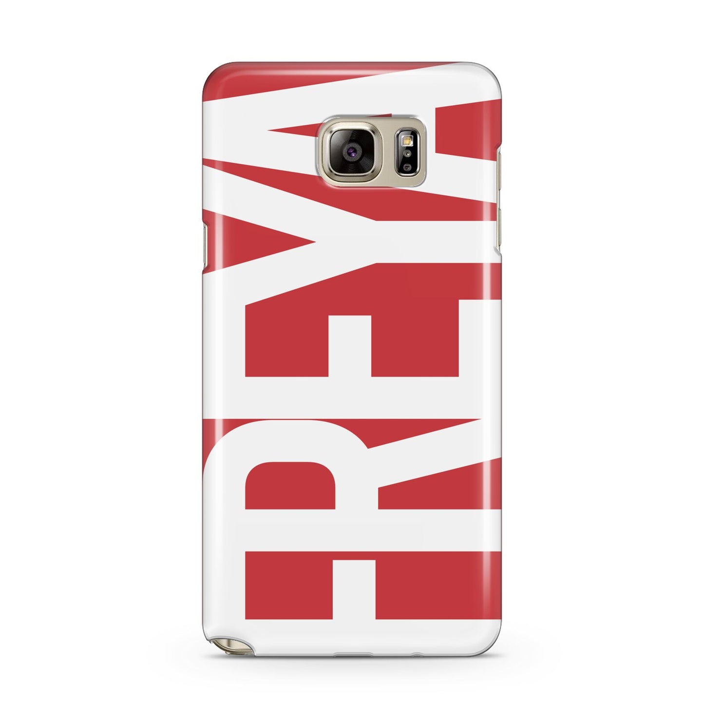 Red and White Chunky Name Samsung Galaxy Note 5 Case
